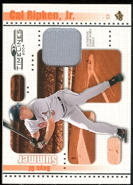 2004 Donruss Timelines Boys of Summer Material #5 Cal Ripken Jsy