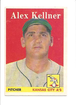 1958 Topps #3 Alex Kellner