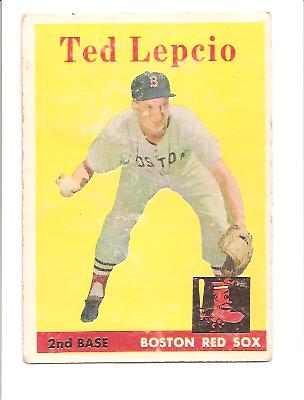 1958 Ted Lepcio #29 VG Actual scan