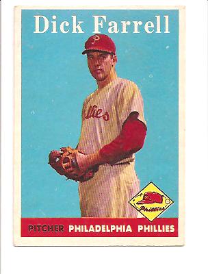 1958 Topps #76A Dick Farrell RC