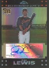 2007 Topps Chrome Refractors #336 Fred Lewis AU