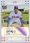 2007 Topps Chrome White Refractors #346 Joaquin Arias AU