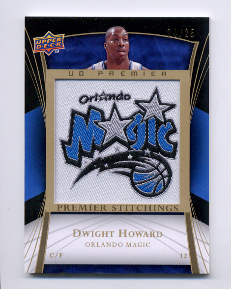 2007-08 Upper Deck Premier Stitchings Patches Gold #PSDH Dwight Howard