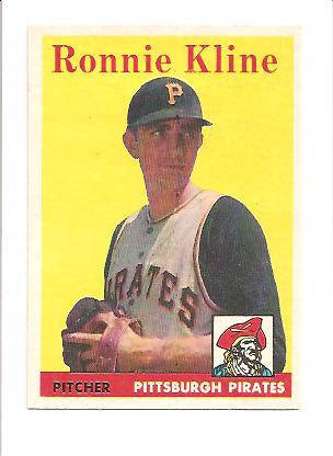 1958 Topps #82 Ron Kline