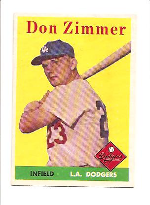 1958 Topps #77A Don Zimmer