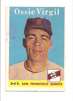 1958 Topps #107 Ossie Virgil