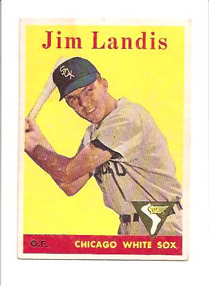 1958 Topps #108B Jim Landis YT