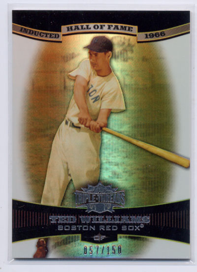 2006 Topps Triple Threads Sepia #42 Ted Williams HOF