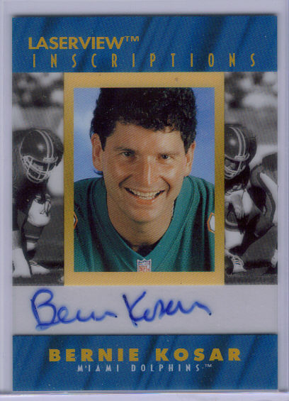 1996 Laser View Inscriptions #15 Bernie Kosar/3200 front image