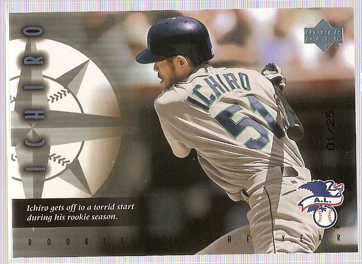 2001 Upper Deck Rookie Update Ichiro Tribute Platinum #22 Ichiro Suzuki