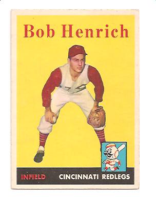 1958 Topps #131 Bob Henrich RC