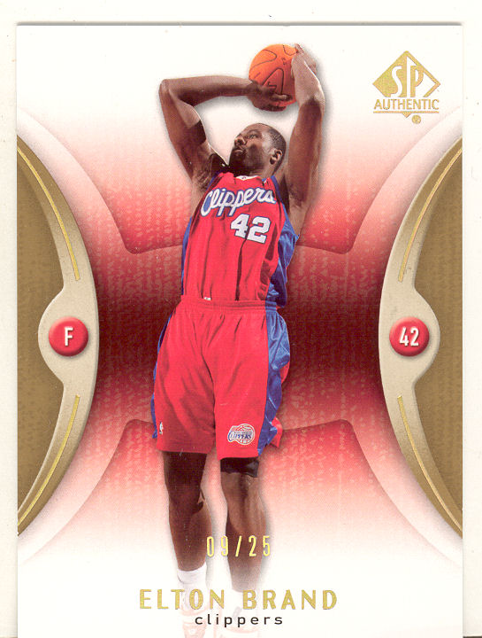 2006-07 SP Authentic Gold #34 Elton Brand