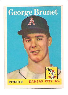 1958 Topps #139 George Brunet RC