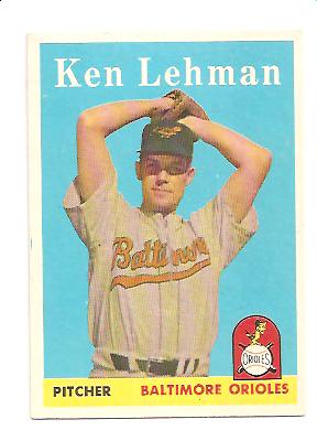 1958 Topps #141 Ken Lehman