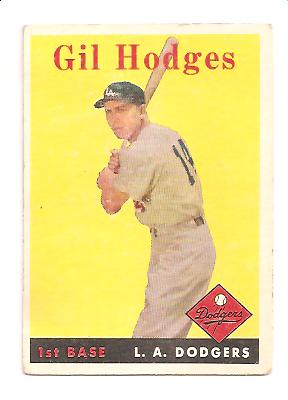 1958 Topps #162 Gil Hodges