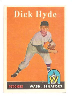 1958 Topps #156 Dick Hyde