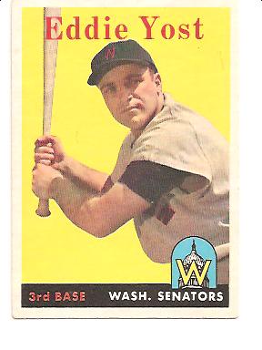 1958 Topps #173 Eddie Yost