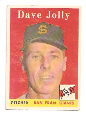 1958 Topps #183 Dave Jolly