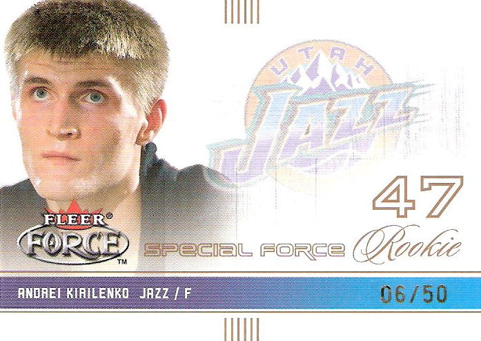 2001-02 Fleer Force Special Forces #124 Andrei Kirilenko