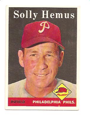 1958 Topps #207 Solly Hemus