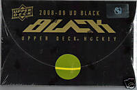 2008 - 09 ( 2009 ) Upper Deck UD Black Hockey Factory Sealed Hobby Box - 2 Rookie Letterman Patches + 2 Multi Swatch Memorabilia Or Autographs Per Box - Poss. Sidney Crosby Wayne Gretzky - In Stock 