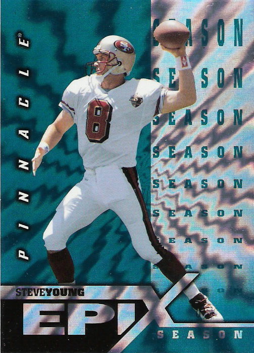 1997 Pinnacle Epix Emerald #E12 S.Young MOMENT