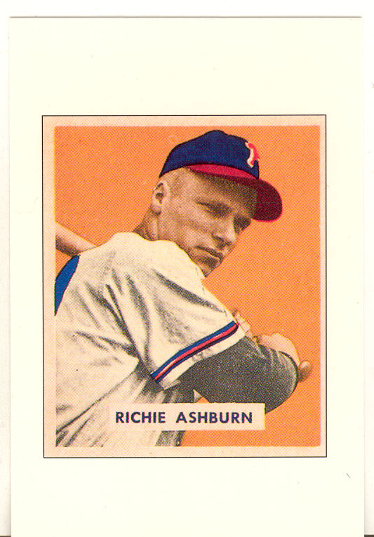 1989 Bowman Reprint Inserts Tiffany #1 Richie Ashburn '49