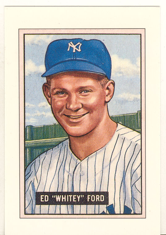 1989 Bowman Reprint Inserts Tiffany #3 Whitey Ford '51
