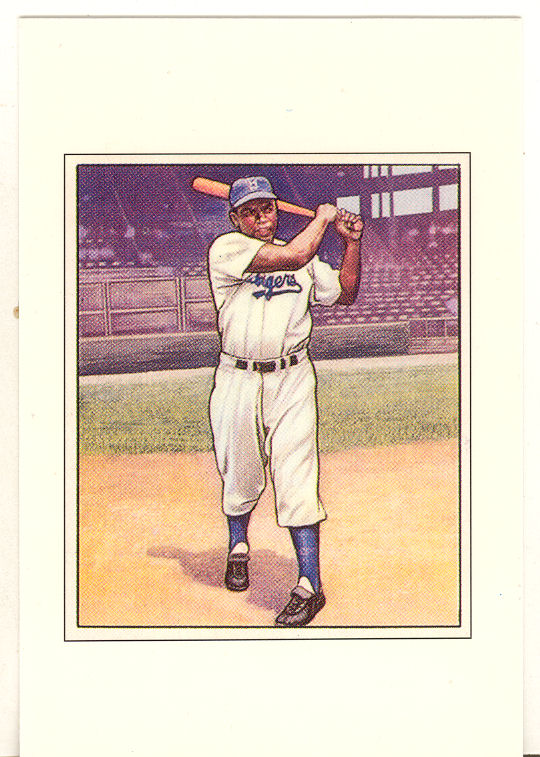 1989 Bowman Reprint Inserts Tiffany #9 Jackie Robinson '50