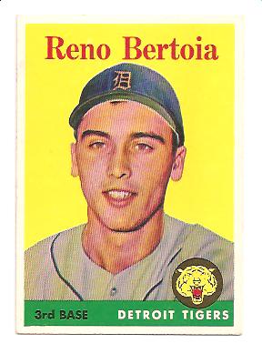 1958 Topps #232 Reno Bertoia