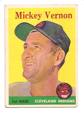 1958 Topps #233 Mickey Vernon