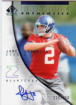 2004 SP Authentic #173 Jared Lorenzen AU RC