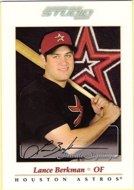 2001 Studio Private Signings 5 x 7 #5 Lance Berkman