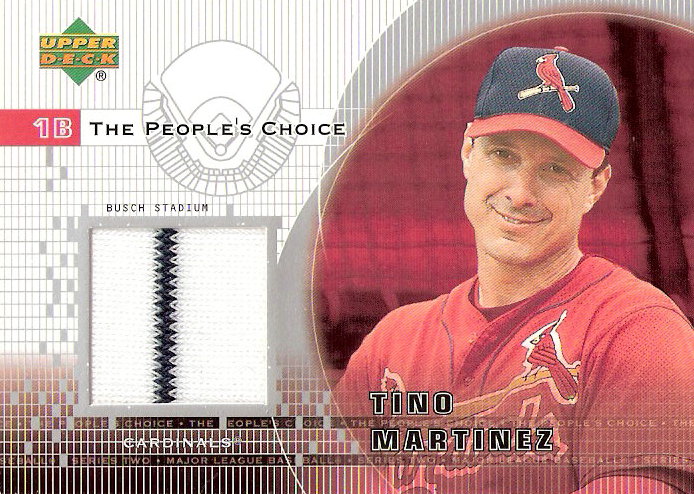 2002 Upper Deck Peoples Choice Game Jersey #PJTM Tino Martinez