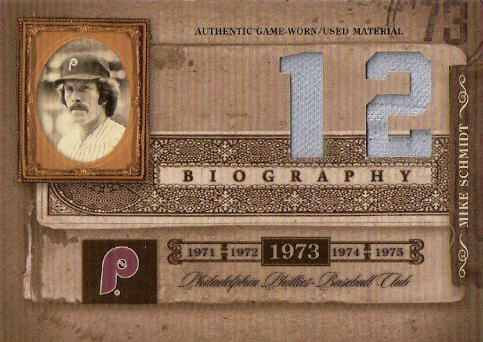 2005 Biography Mike Schmidt HR Materials #12 Mike Schmidt Jsy-Jsy