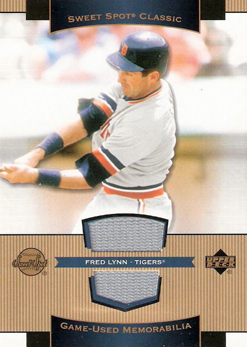 2003 Sweet Spot Classics Game Jersey #FL Fred Lynn