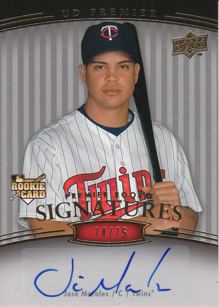 2008 Upper Deck Premier Silver #226 Jose Morales AU/75