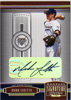 2005 Donruss Signature Autograph Silver #116 Mark Loretta T5