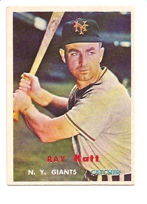 1957 Topps #331 Ray Katt