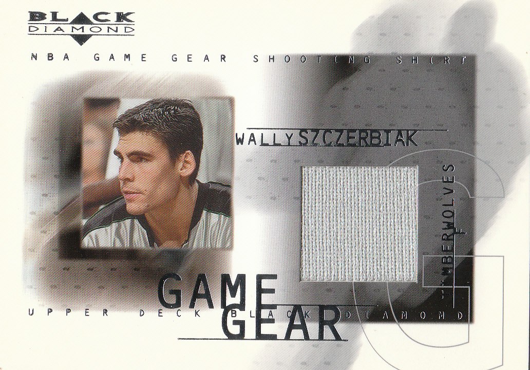 2000-01 Black Diamond Game Gear #WS Wally Szczerbiak