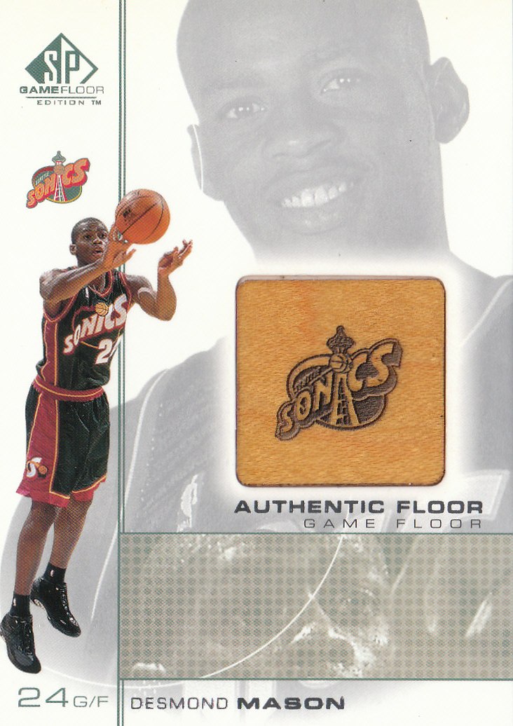 2000-01 SP Game Floor Authentic Floor #DE Desmond Mason