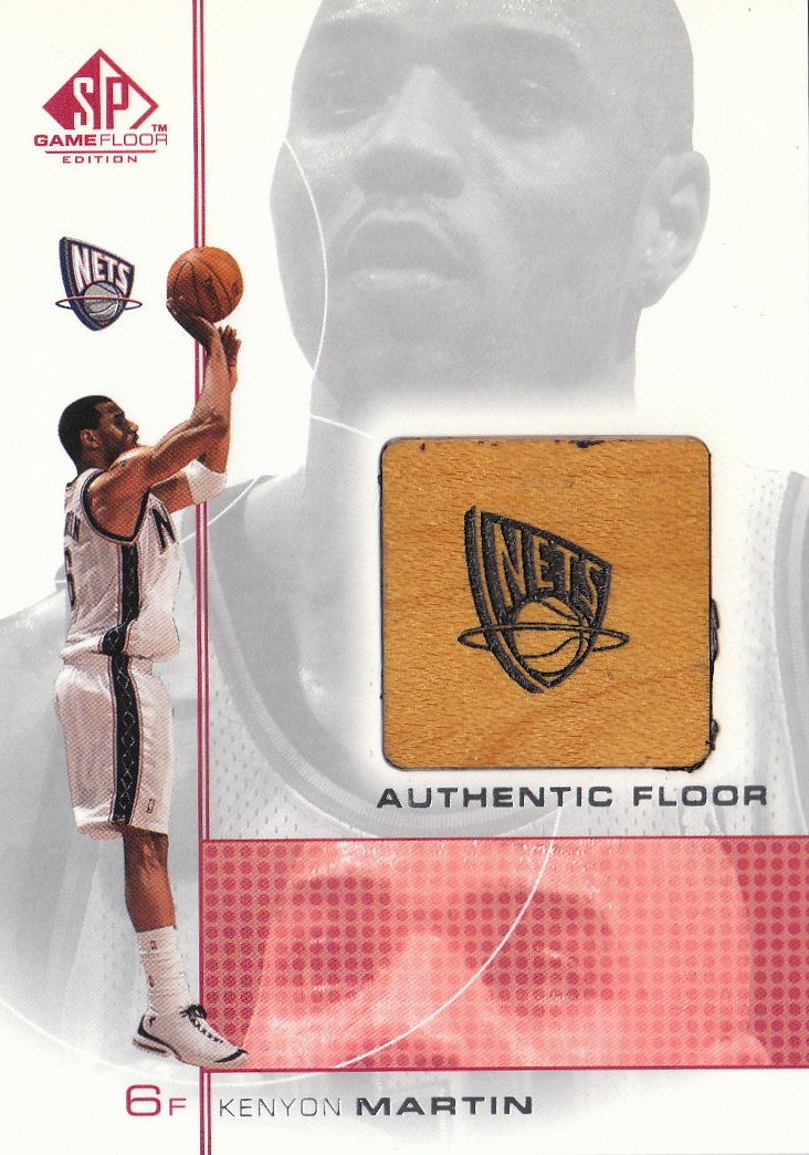2000-01 SP Game Floor Authentic Floor #KM Kenyon Martin