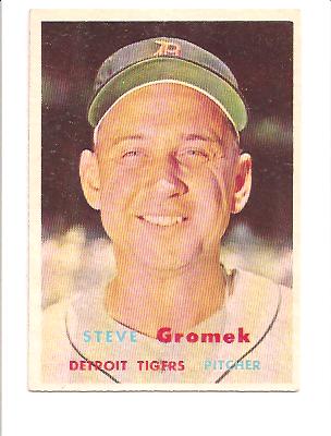 1957 Topps #258 Steve Gromek
