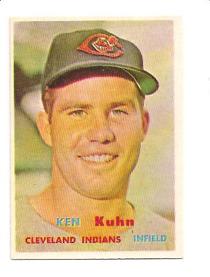 1957 Topps #266 Ken Kuhn DP RC