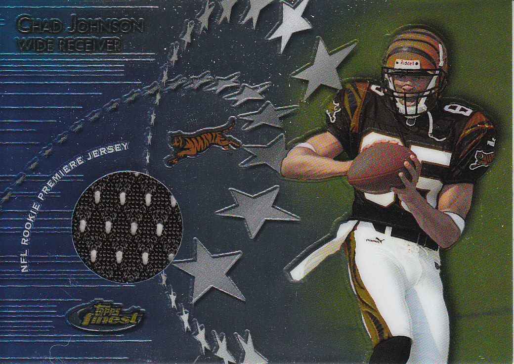 2001 Finest Rookie Premiere Jerseys #RPJCJ Chad Johnson B
