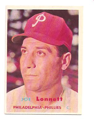 1957 Topps #241 Joe Lonnett RC
