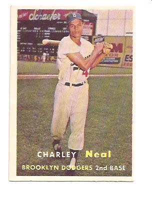 1957 Topps #242 Charlie Neal