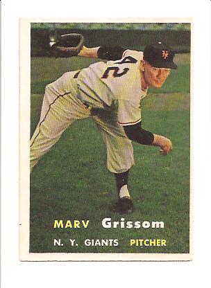 1957 Topps #216 Marv Grissom