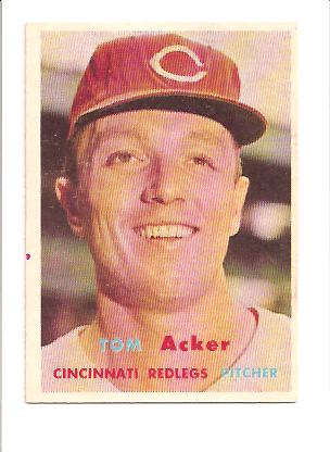 1957 Topps #219 Tom Acker RC