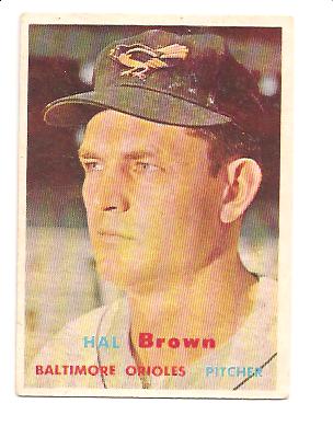 1957 Topps #194 Hal Brown